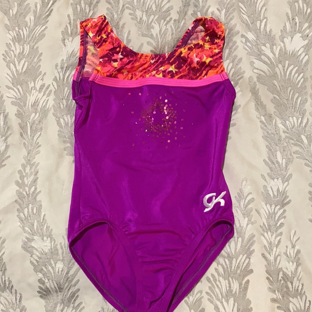GK Elite gymnastics leotard size CS )children small)